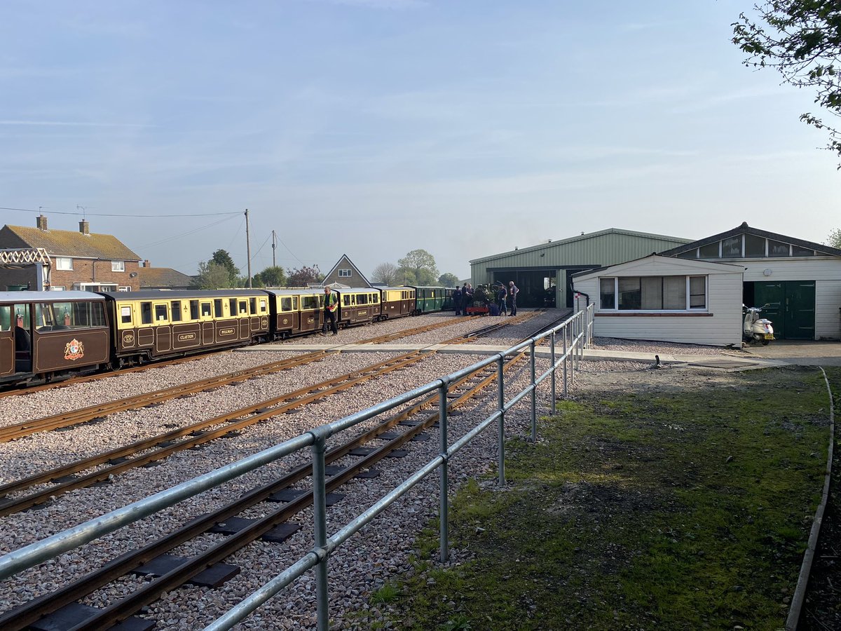 Early morning preparation continue ready for Spring Gala Saturday. 7 locos already in steam including visiting loco Spitfire from the Bure Valley Railway. We look forward to seeing you later rhdr.org.uk