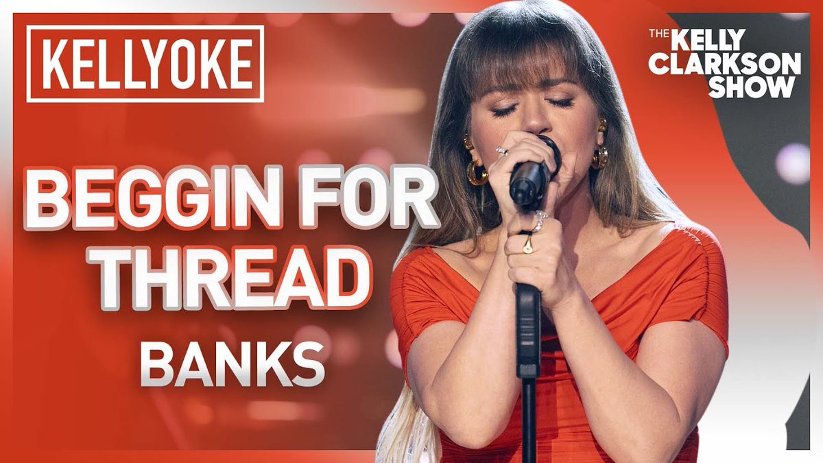 atrl's tweet photo. Kelly Clarkson (@kellyclarkson) Covers 'Beggin for Thread' By Banks (@hernameisBANKS)
https://t.co/HrVYDX9u7z #BegginForThread #KellyClarkson #Kellyoke https://t.co/XSJQU1wC0n
