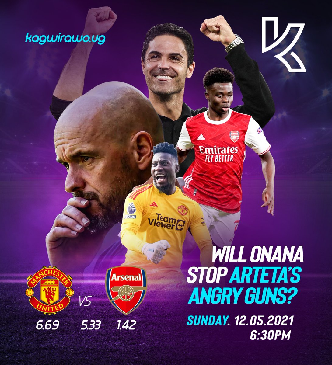 Struggling Man United will be facing Arteta’s boys this weekend in the bid for the gunners to end their 20 years trophy less spell Who do you think will walk out victorious? Bet via bit.ly/kagwirawo-chan… #KagwirawoUpdates | #MUNARS