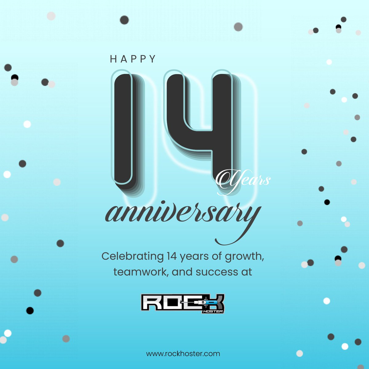 On this joyous occasion, we’re thrilled to celebrate 14 incredible years of RockHoster’s journey! It’s a momentous milestone that fills us with pride and gratitude for each and every one of you.

#14 #anniversary #14years #hosting #host