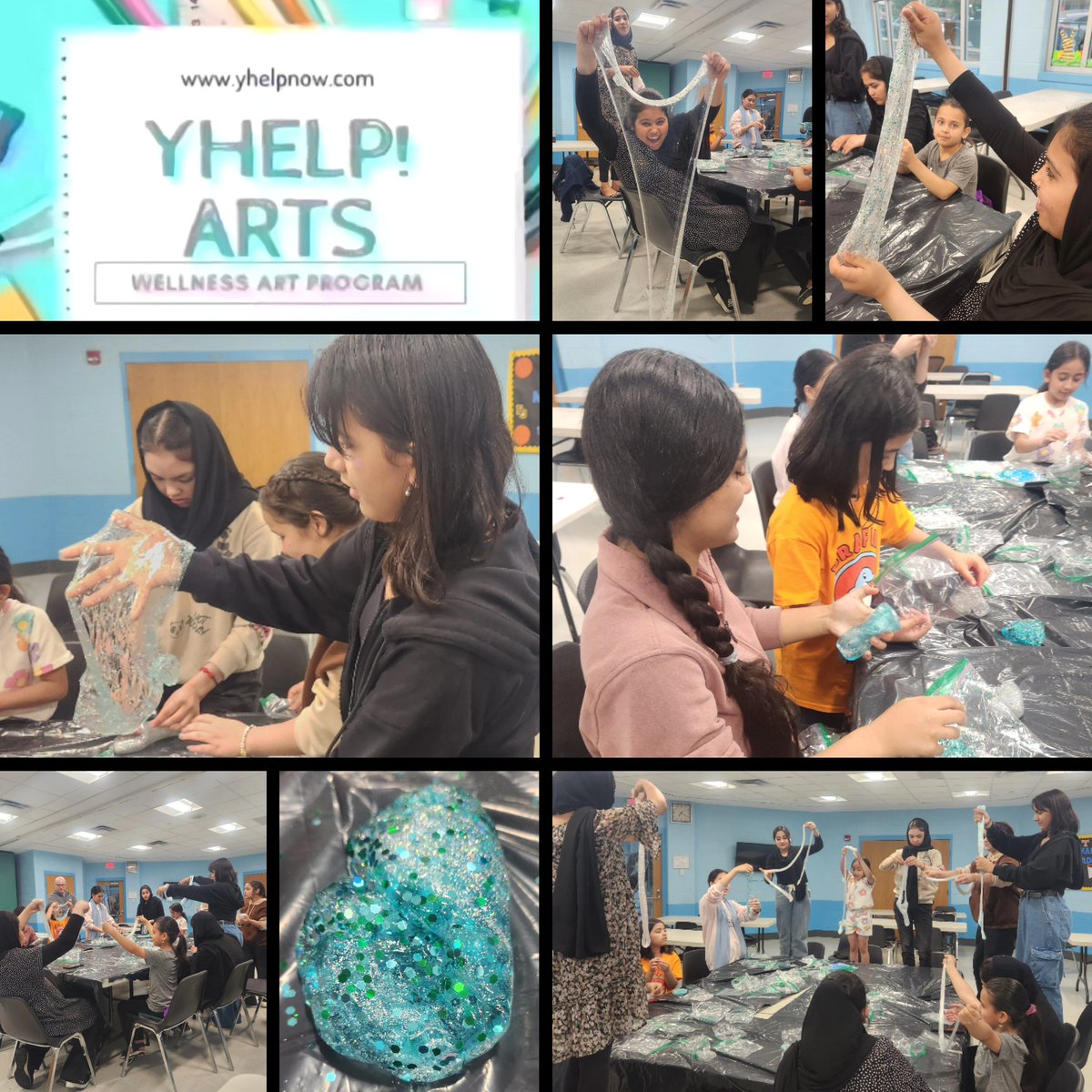 YHELP!โ (@yhelpnow) on Twitter photo Today at the YHELP! Arts program-WR we had a slime party with <a href="/nova_raft/">Northern VA Resettling Afghan Families Together</a> Making slime is a fun and soothing way to calm down. Also it's a good way to engage in conversation with friends and family.<a href="/RPCA_AlexVA/">RPCA, Alexandria VA</a>
#yhelp #yhelparts #art #mentalhealth Today at the YHELP! Arts program-WR we had a slime party with <a href="/nova_raft/">Northern VA Resettling Afghan Families Together</a> Making slime is a fun and soothing way to calm down. Also it's a good way to engage in conversation with friends and family.<a href="/RPCA_AlexVA/">RPCA, Alexandria VA</a>
#yhelp #yhelparts #art #mentalhealth