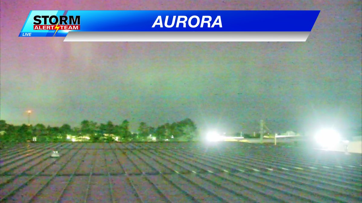 Our camera in Aurora, NE at 9:45pm Friday: