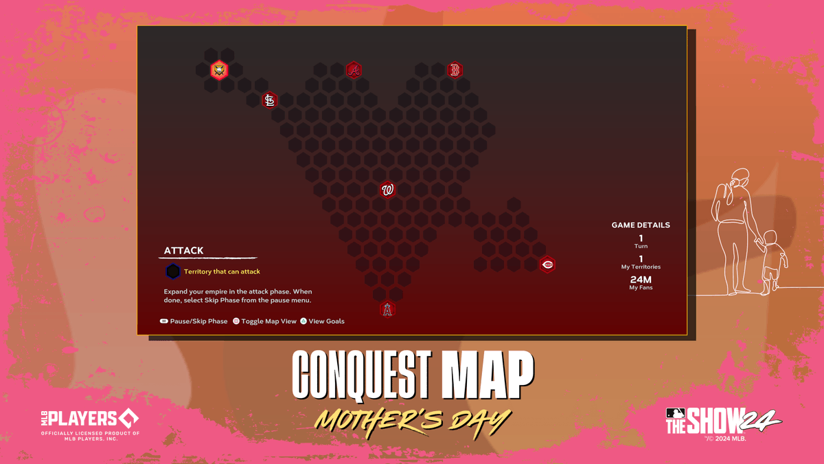 Happy Mother's Day! ♥️💐

Play the Mother’s Day Conquest Map to earn packs, Stubs, and Mother’s Day equipment items.

#MLBTheShow