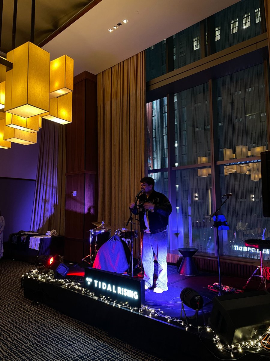 ICYMI: Tonight a few of our TIDAL RISING artists, @NinoAugustine, @lacassandra_ + @hadjigaviota simply wowed an NYC crowd at our showcase w/ @sofarsounds. Peep the views from the stage.