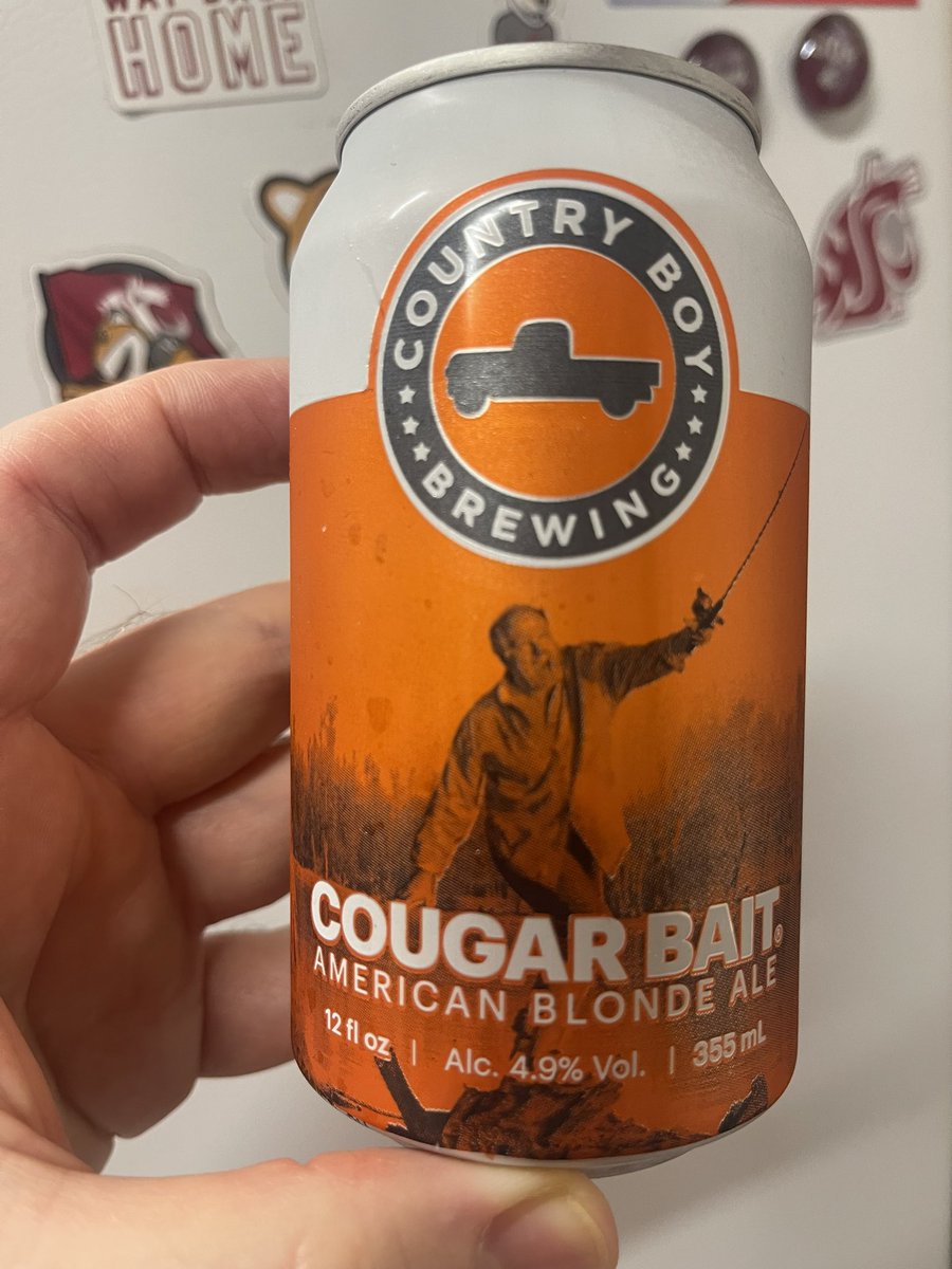 Might have to pair @CountryBoyBrew  Cougar Bait with @OlCrimsonLager