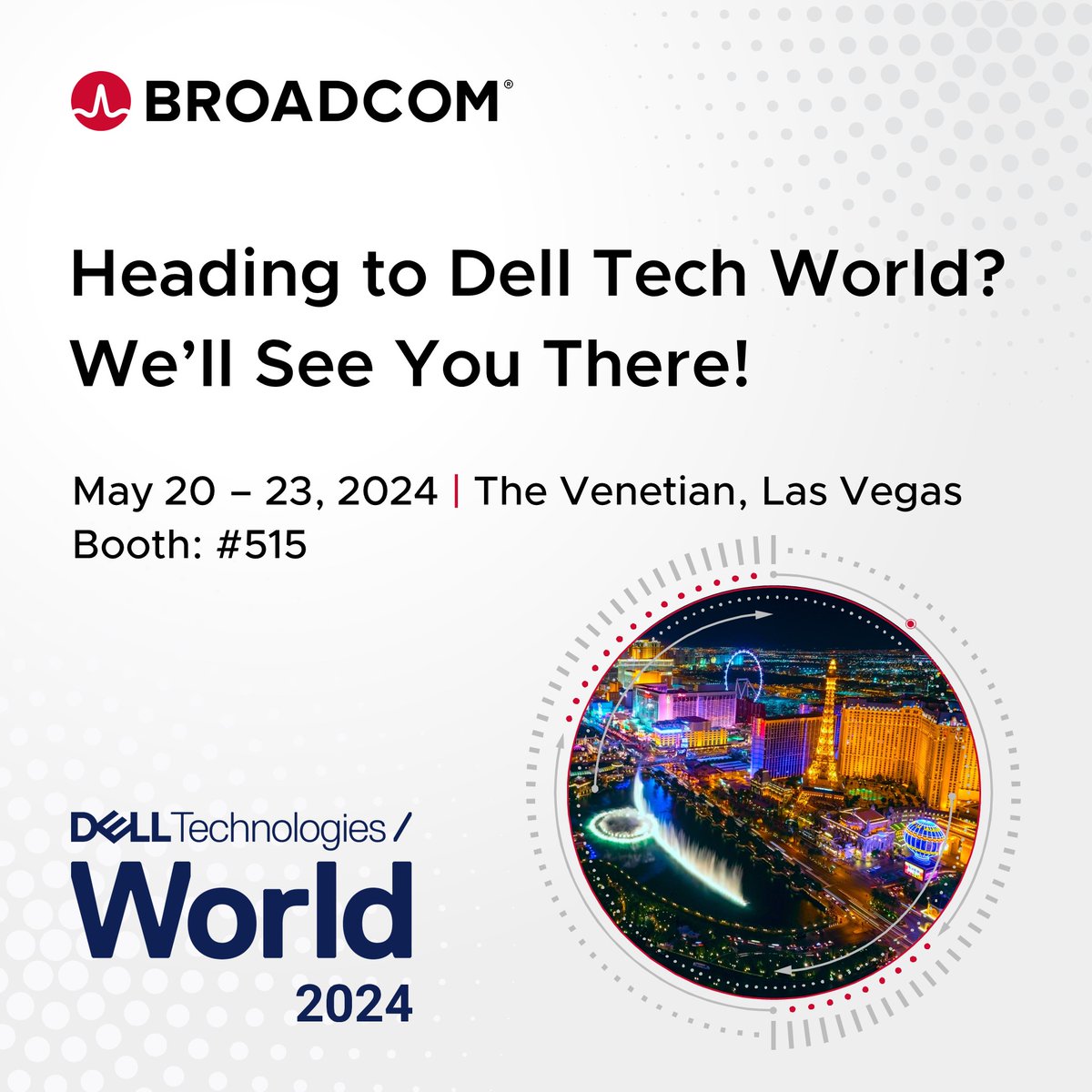 We’re sponsoring #DellTechWorld 2024 in Las Vegas. Register today and stop by to say hi at Booth #515. 👋