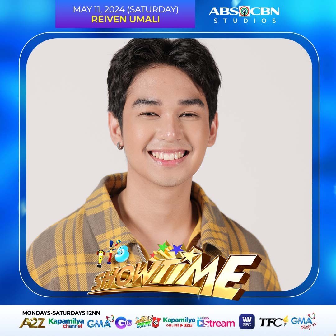 Madlang People! Celebrate Mother's Day with Showtime family! Abangan ang mga awiting handog for our moms ng ating TNT Champion na si Reiven Umali sa It's Showtime! #ShowtimeMotheringDay 💙💛🌈