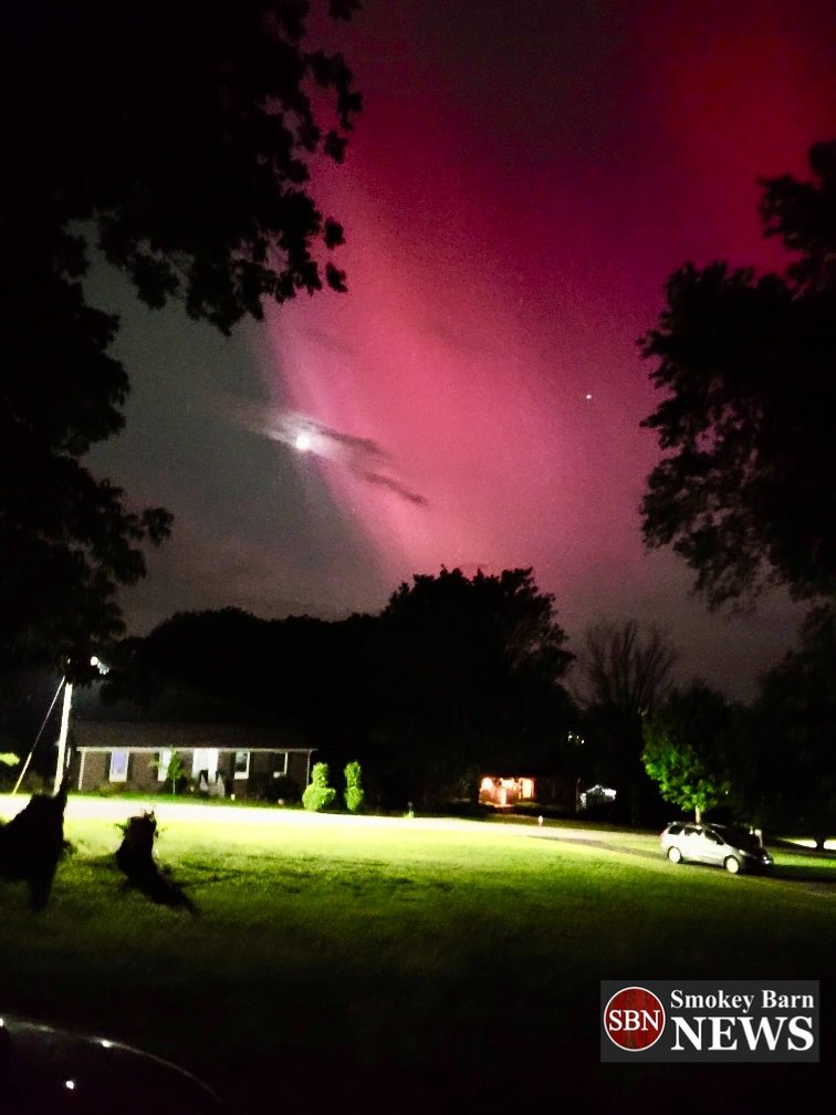Aurora Borealis in Robertson County:
Tott Hinton of Springfield, TN used a Galaxy S20 to capture this photo of the northern lights, also called the aurora borealis. It is reported to be visible to us due to heightened solar activity. Did you get a pic of it? Post your pics below.