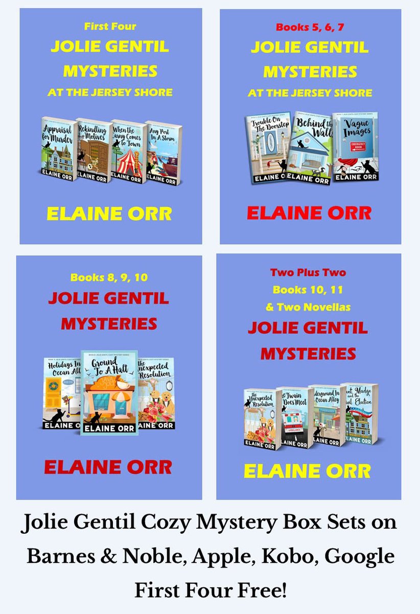 FREE! 'You fall into these characters' lives. I loved the setting, characters & just enough mystery!' 1st four #JerseyShore mysteries #cozymystery #kobo bit.ly/2N7hTim #ibooks apple.co/2IzZVk5 #BN bit.ly/31KMSUF #GooglePlay bit.ly/3bJp7B9