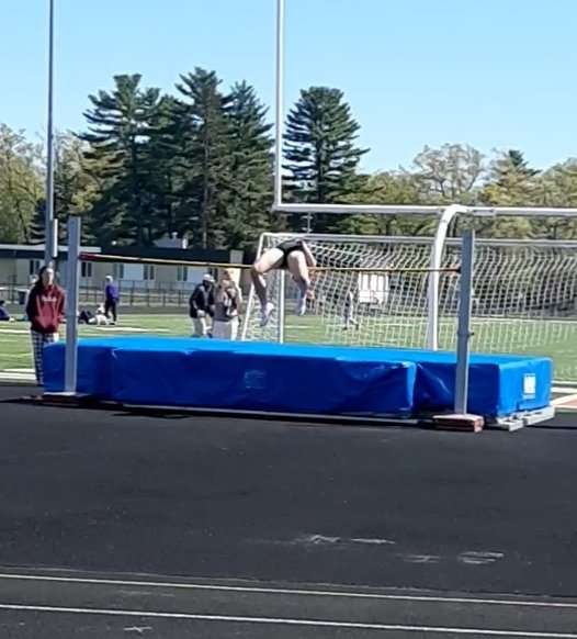 Had a great day winning HJ with a jump of 5'9' 2nd best jump in Michigan this year!