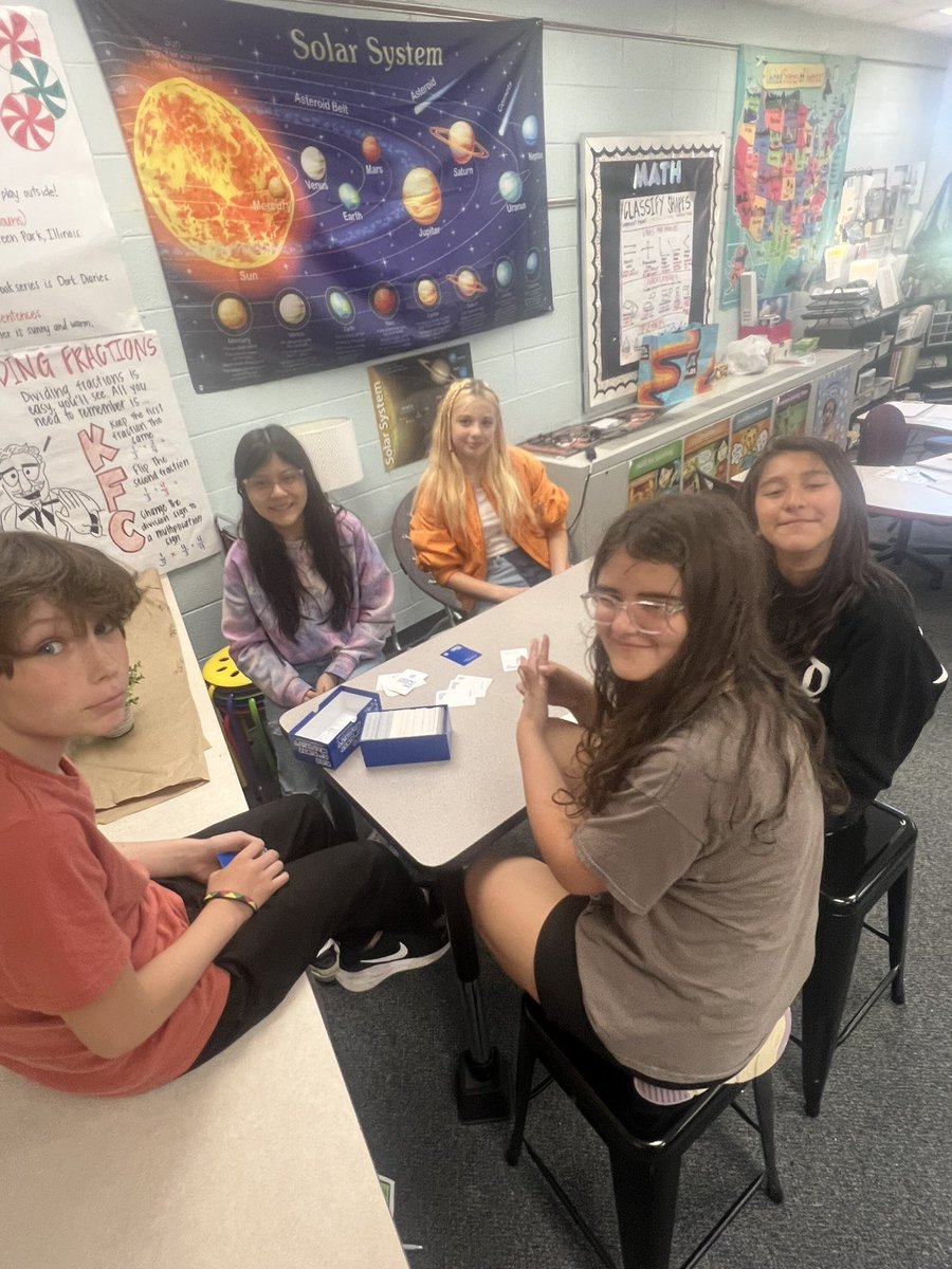 ABC Countdown in 5th grade at NW! What better way to spend G and I than an ice cream party and bringing in your own games! #BeEvergreen