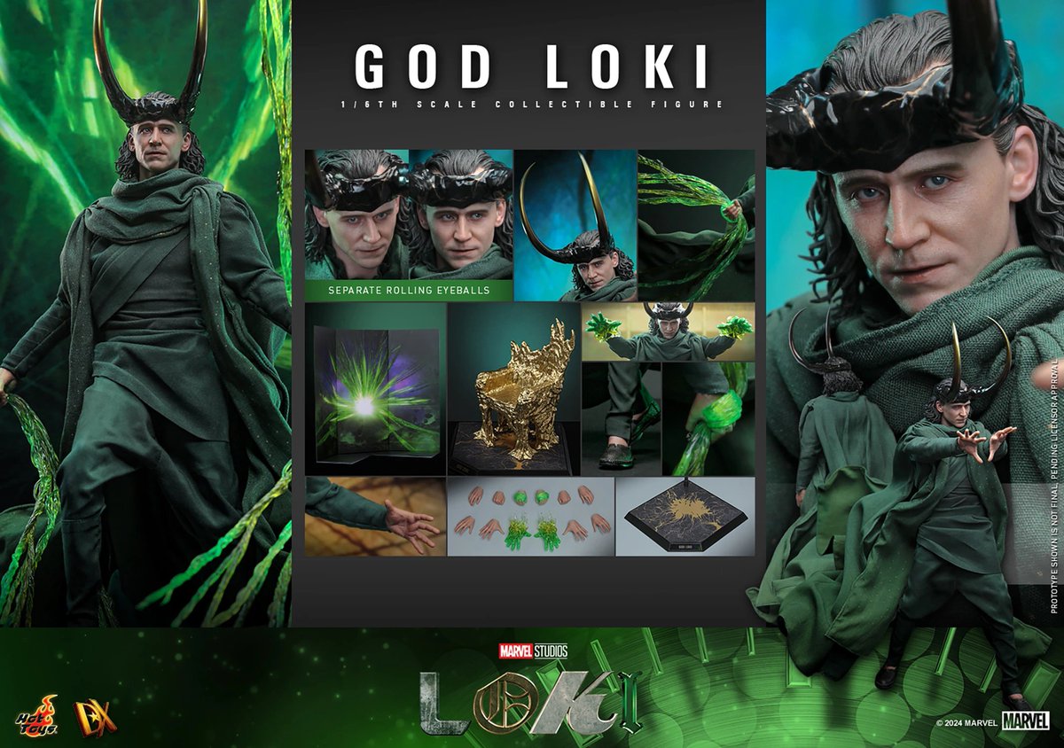 Hot Toys Disney+ Loki 1/6 Scale God Loki is up for preorder at BBTS ($304.99) - bit.ly/4bg6H9M