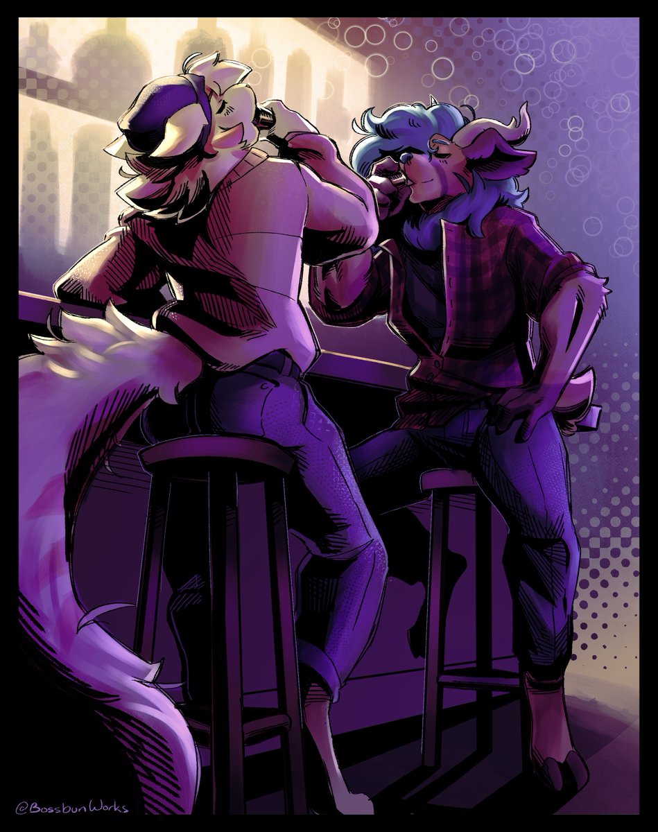BossBunWorks's tweet photo. Full Shaded Comm for @CoffeeCupGato https://t.co/pgccVMz6JA