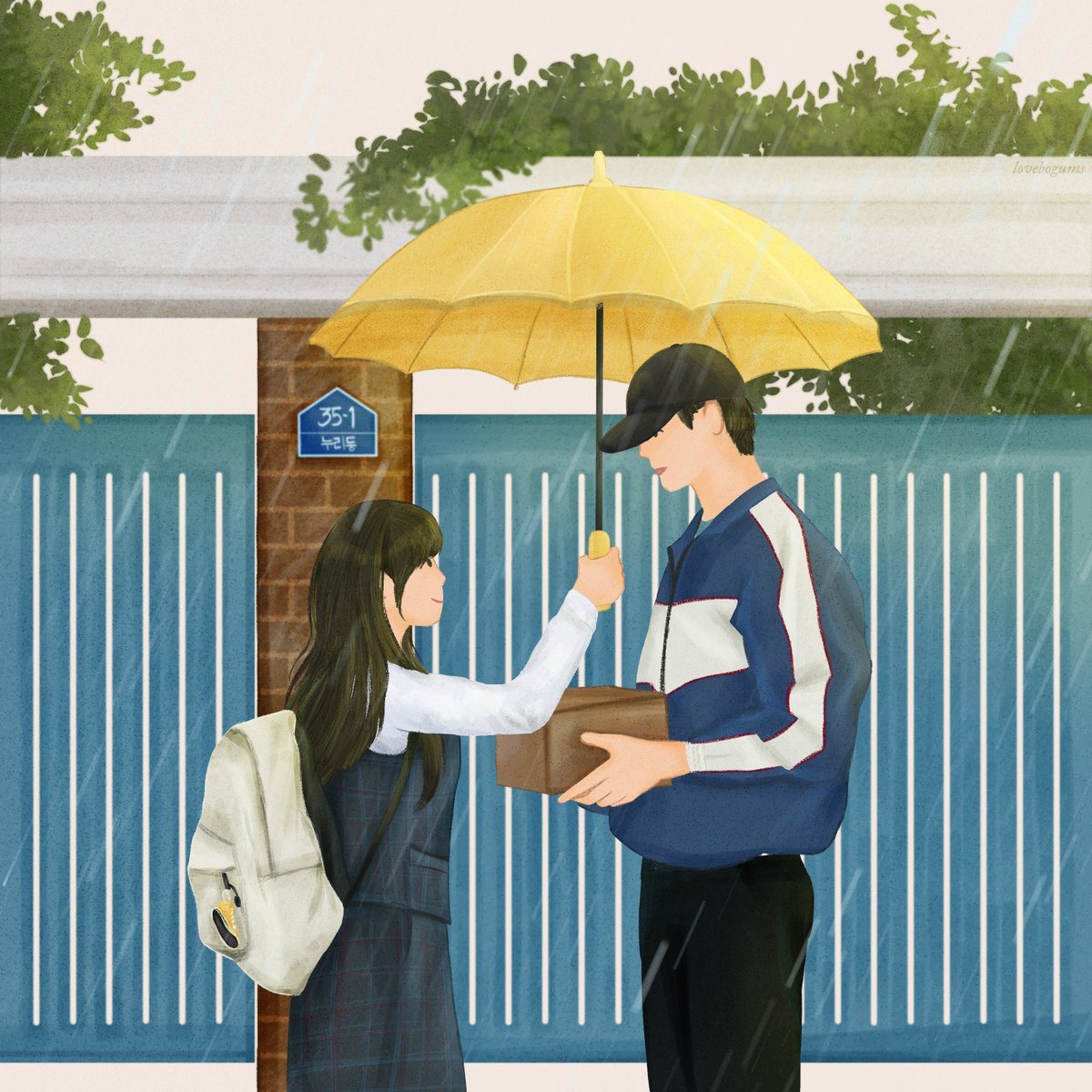 i used to hate the rain. it rained when i saw you for the first time. i liked it that day. i didn't think i could suddenly like something i hated my whole life. #lovelyrunner #선재업고튀어 #kimhyeyoon #김혜윤 #byeonwooseok #변우석