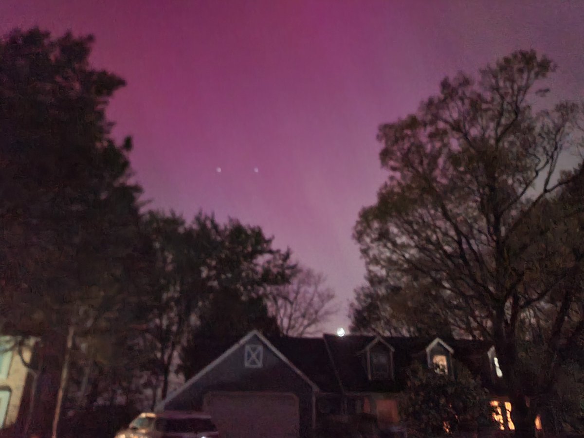 The northern lights dancing and visible in Metro Detroit tonight.