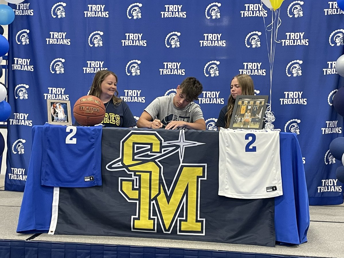 Another signing today as Troy's Seth Judd is headed to the University of St. Mary to play basketball.