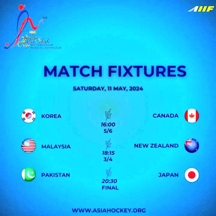 Hockey final match at 5:30 PM between japan and Pakistan Let's hope inki jeet thora gham kam karde #PakistanHockey