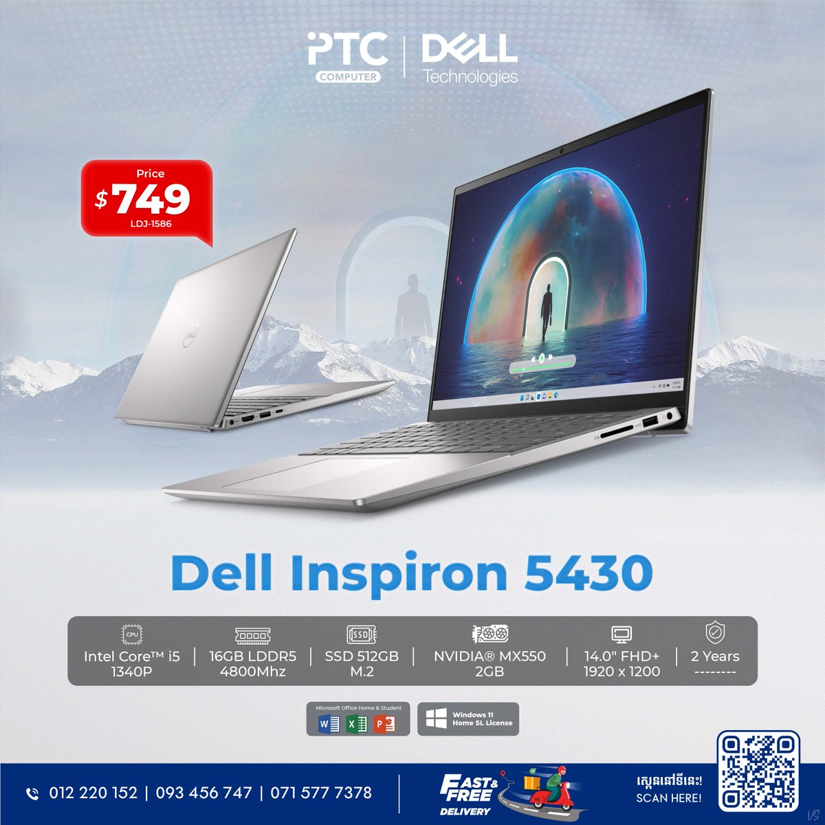 ptccomputerkh's tweet image. DELL Inspiron ដែលមានរាងស្តើង ស្រាល មុខងារ 2in1 សម្រាប់សិស្សរៀន ក៏ដូចការងារស្រាលៗប្រចាំថ្ងៃ សមត្ថភាពសម្លេងខ្លាំង ច្បាស់ល្អ 🤩
- ptc-computer.com.kh/ptc-computer

#ptccomputer