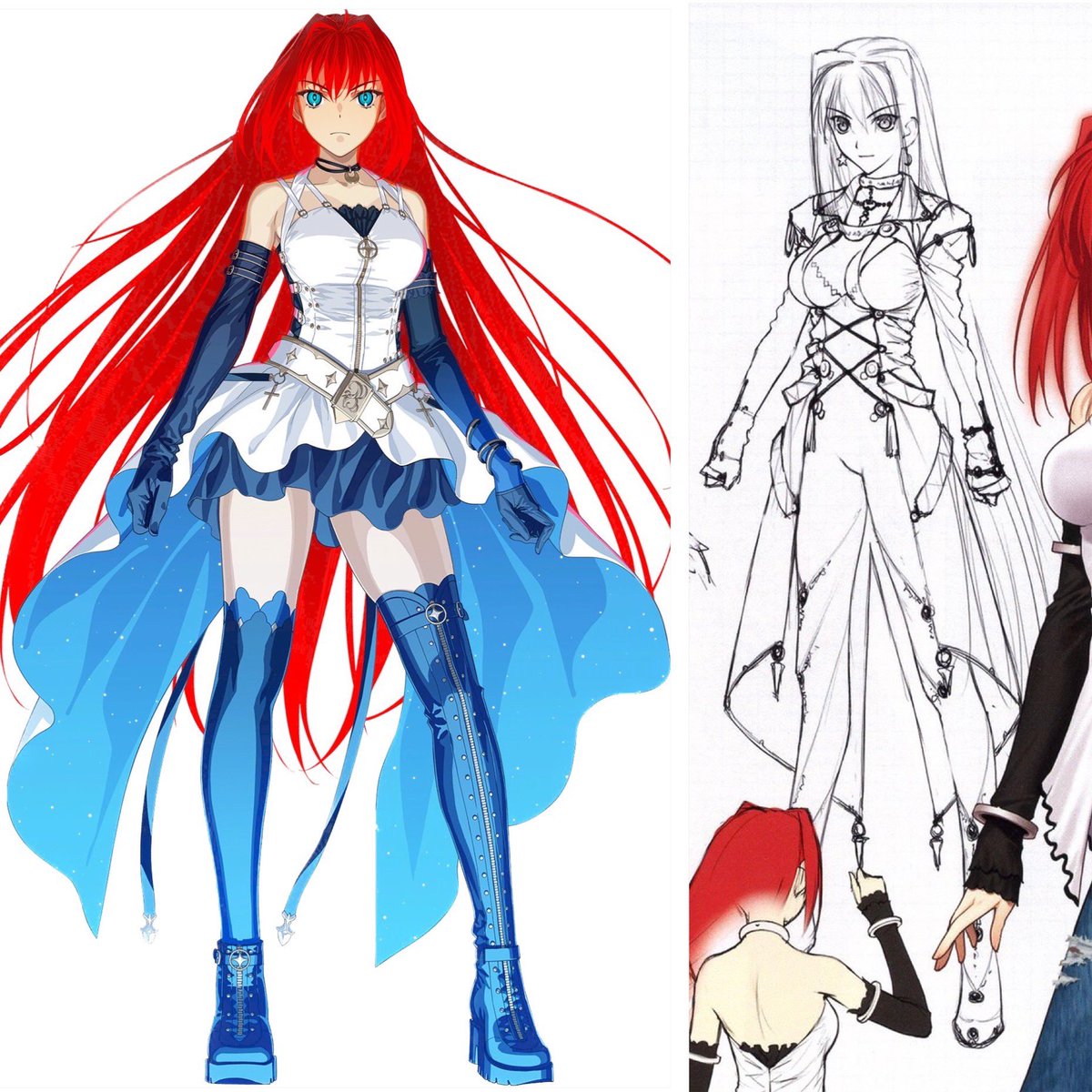 It’s fun to see older concept art of Aoko’s future outfit from Mahoyo look similar to her Fate/Grand Order future design! It’s a nice callback to a design that wasn’t used for Aoko in Mahoyo!