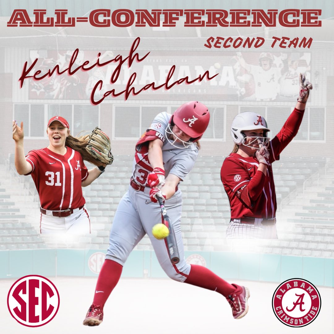 👏🏼 Congrats to Birmingham Thunderbolts Premier Alumni &amp; current <a href="/AlabamaSB/">Alabama Softball</a> standout <a href="/CahalanKenleigh/">Kenleigh Cahalan</a> on being named SEC Conference 2nd team! 🤩 

#bhmboltsMADE #boltsboom ⚡️🐘
<a href="/ThunderboltsOrg/">Thunderbolts Org</a>