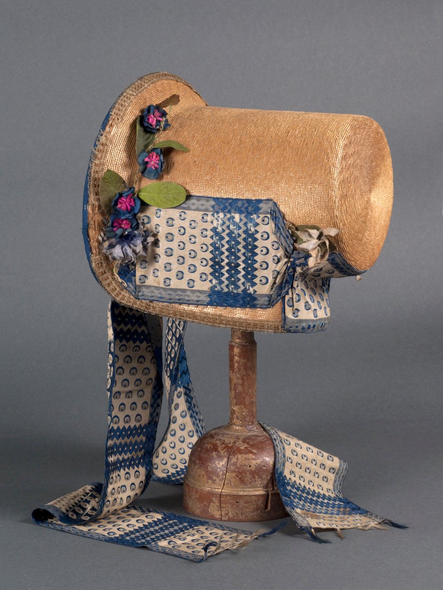 Pretty Bonnet, 1830-60. Straw, silk, metal & silk taffeta. ©️ @PalaisGalliera #FashionHistory #Hats