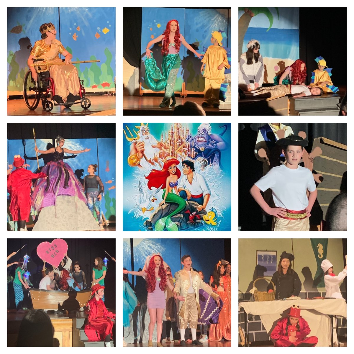 UTMS students put on a great production of The Little Mermaid this evening for the opening show! 🦀🤴🧜‍♀️🧜‍♂️ @UnionTownshipHC 👏