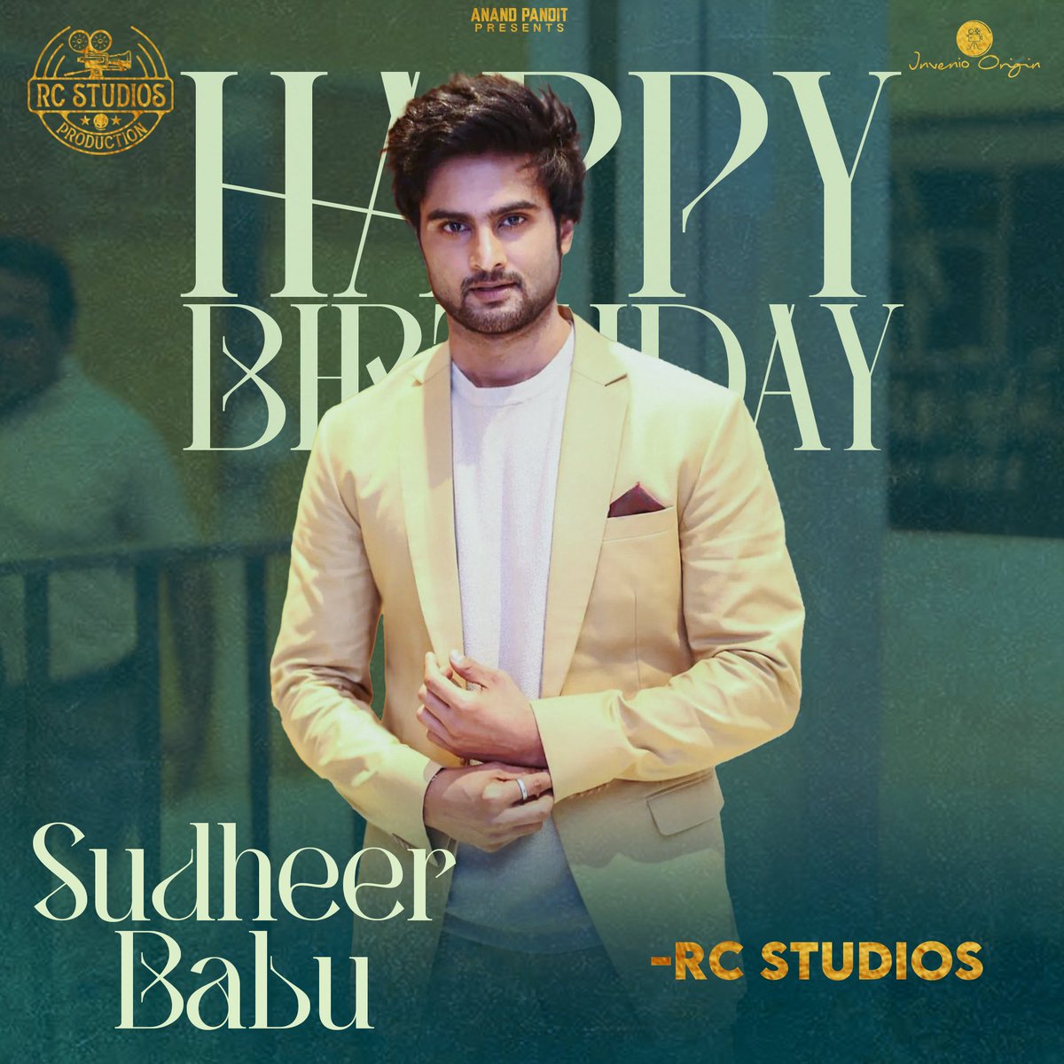 'Wish you happy birthday @isudheerbabu May your year be full of success and happiness!' #birthday #sudheerbabubirthday #Rchandru #rcstudios