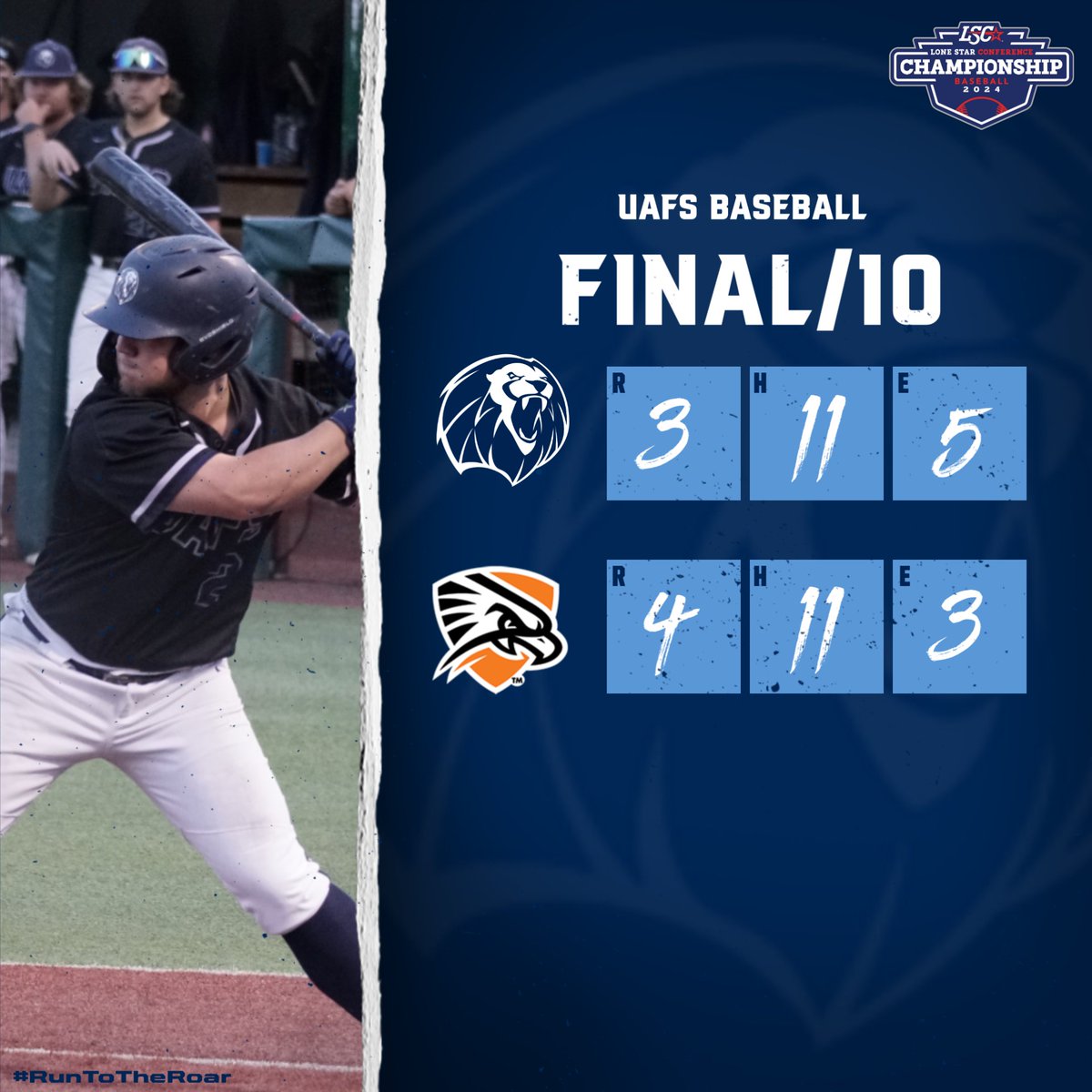 FINAL Lions conclude their season with a one-run loss to UT Permian Basin in extra innings.