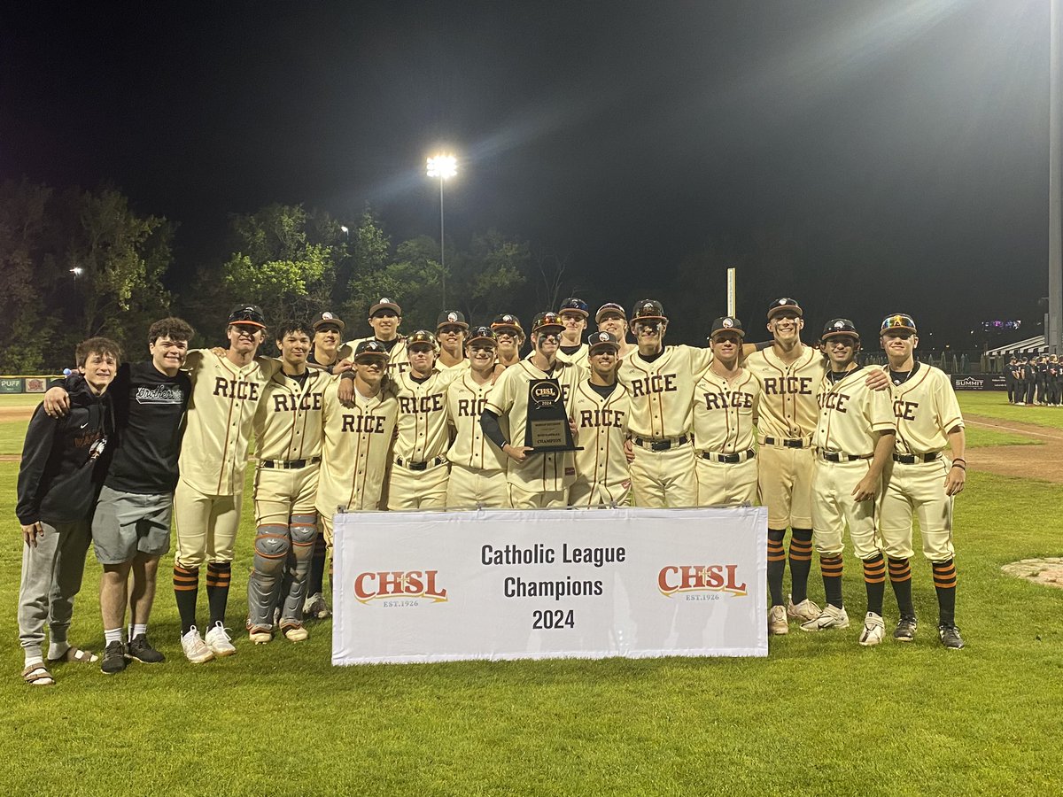 Jeff Calcaterra (@riceadcoachcal) on Twitter photo Brother Rice Warrior Baseball are your 2024 <a href="/CHSL1926/">Catholic League</a> Champions!! Defeat OLSM 3-0. Rice wins regular season and tournament title. Clean Sweep!! <a href="/BroRiceWarriors/">Brother Rice HS</a> <a href="/BrotherRiceBB/">Brother Rice Baseball</a> Brother Rice Warrior Baseball are your 2024 <a href="/CHSL1926/">Catholic League</a> Champions!! Defeat OLSM 3-0. Rice wins regular season and tournament title. Clean Sweep!! <a href="/BroRiceWarriors/">Brother Rice HS</a> <a href="/BrotherRiceBB/">Brother Rice Baseball</a>