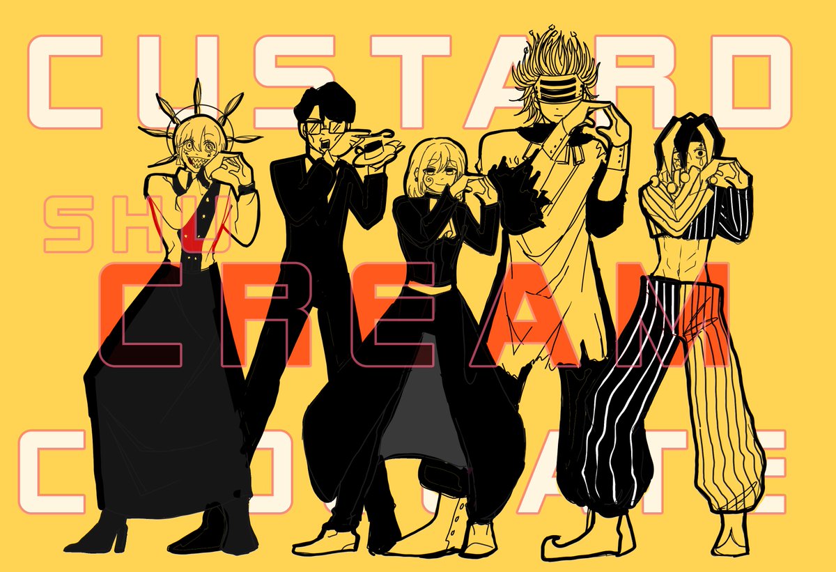 happy family in my imagination 🤡🍷⏰🥞🍮🍄🌊💎 #マッシュル