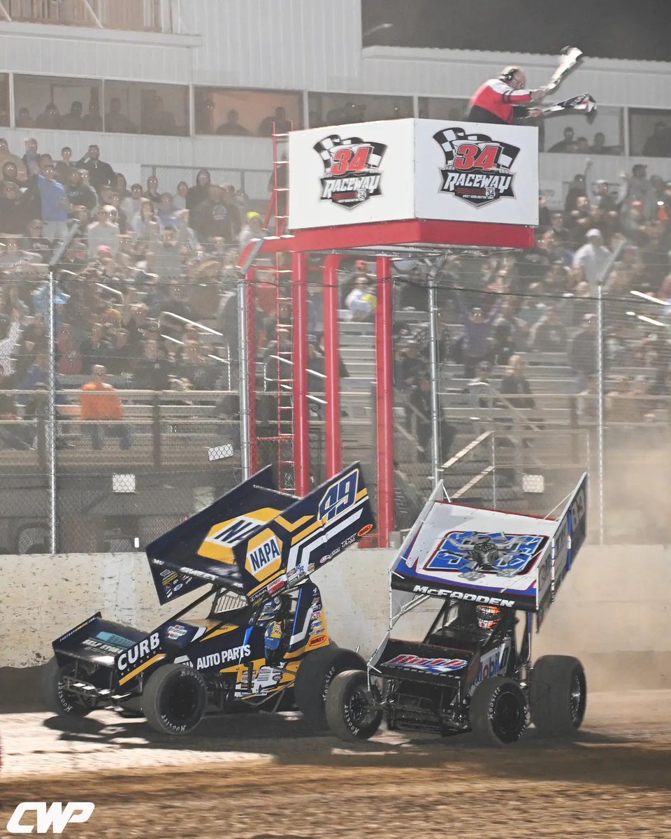 Tonight’s <a href="/HighLimitRacing/">High Limit Racing</a>  finish at <a href="/34Raceway/">34 Raceway</a>   <a href="/KKRdirt/">Kasey Kahne Racing</a> <a href="/JamesMcFadden25/">James McFadden</a> <a href="/bradsweetracing/">BradSweetRacing</a>