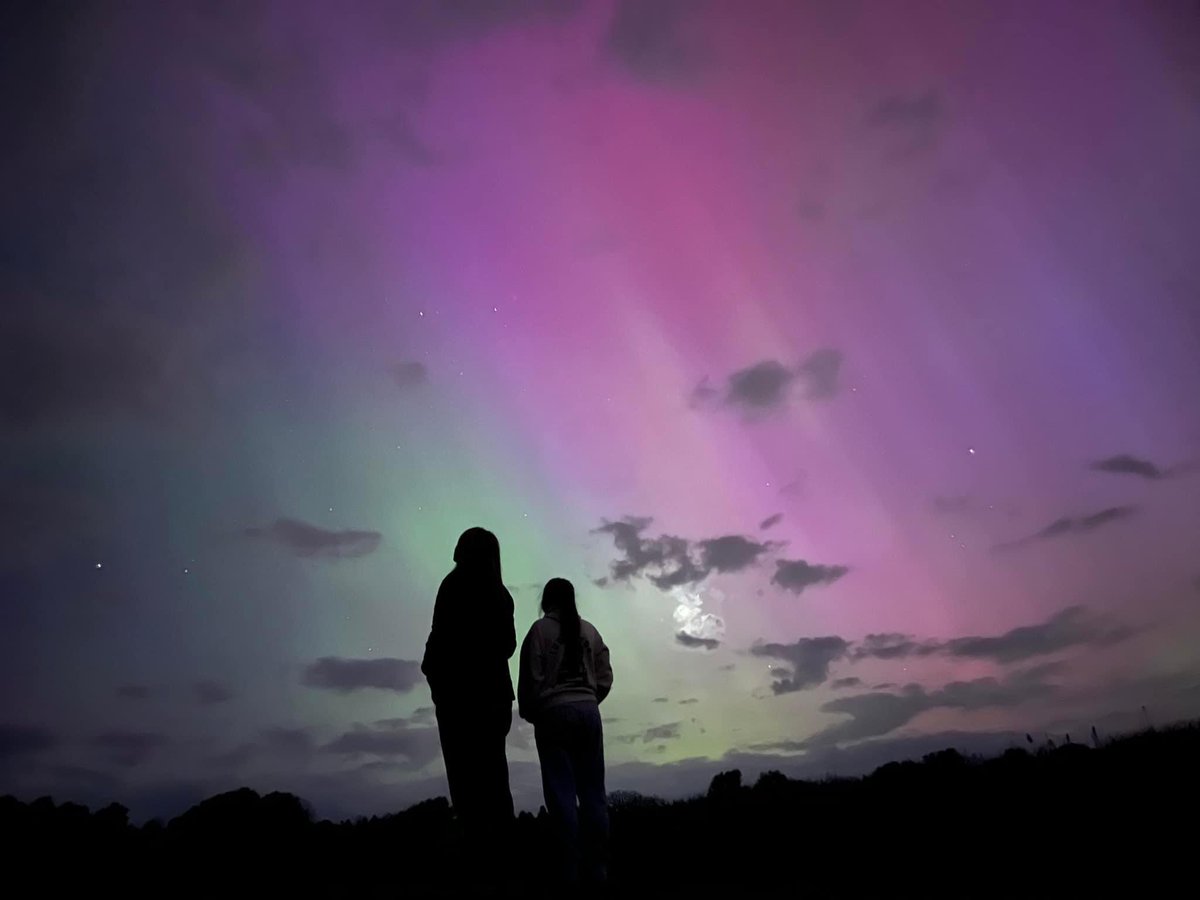 Credit to the man I married for capturing this perfect Mother’s Day gift. ❤️ #Auroraborealis #NorthernLights