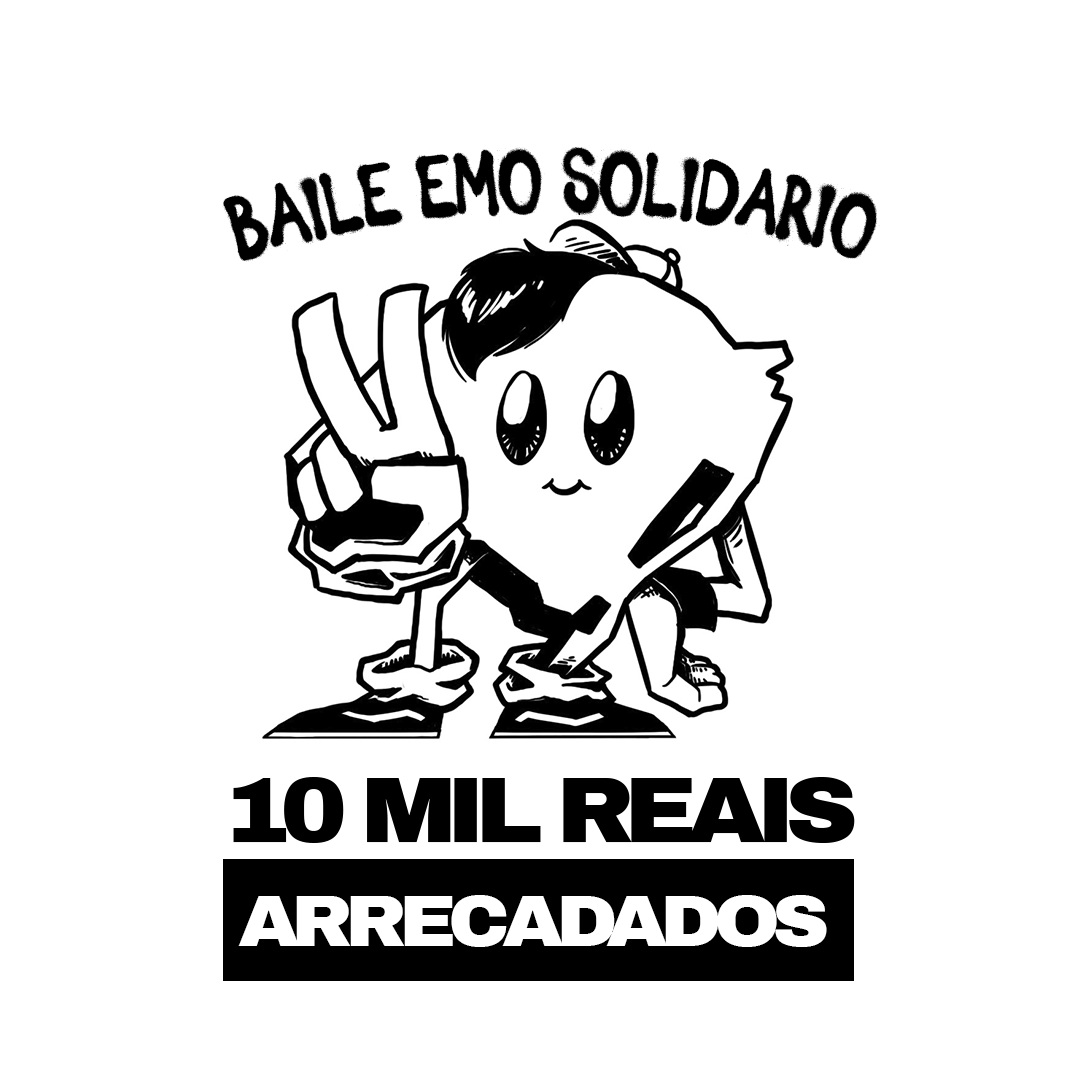 QuartEMO's tweet photo. Acabamos de atingir a marca de 10 mil reais arrecadados na nossa campanha do Baile Emo Solidário.

Muito obrigado cada um que doou, vocês são GIGANTES! 🫰🥲

A live continua: https://t.co/Vcwws5L8l3 https://t.co/swSdpAU34a