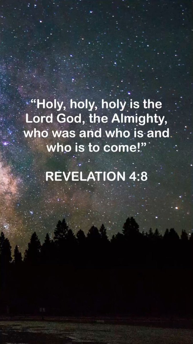 Revelation 4:8 NLT Each of these living beings had six wings, and their wings were covered all over with eyes, inside and out. Day after day and night after night they keep on saying, “Holy, holy, holy is the Lord God, the Almighty— the one who always was, who is, and who is…