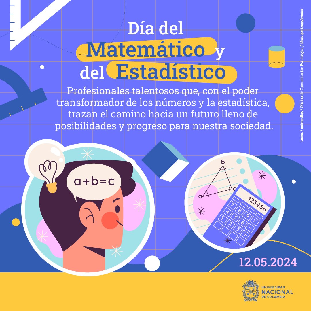 Cada fórmula, cada gráfico y análisis estadístico nos llevan a dar un paso más hacia un futuro lleno de oportunidades y avances para nuestra sociedad 📊En el #DíaDelMatemáticoYEstadista 💡 celebramos el compromiso y la destreza de nuestros expertos en números 👇