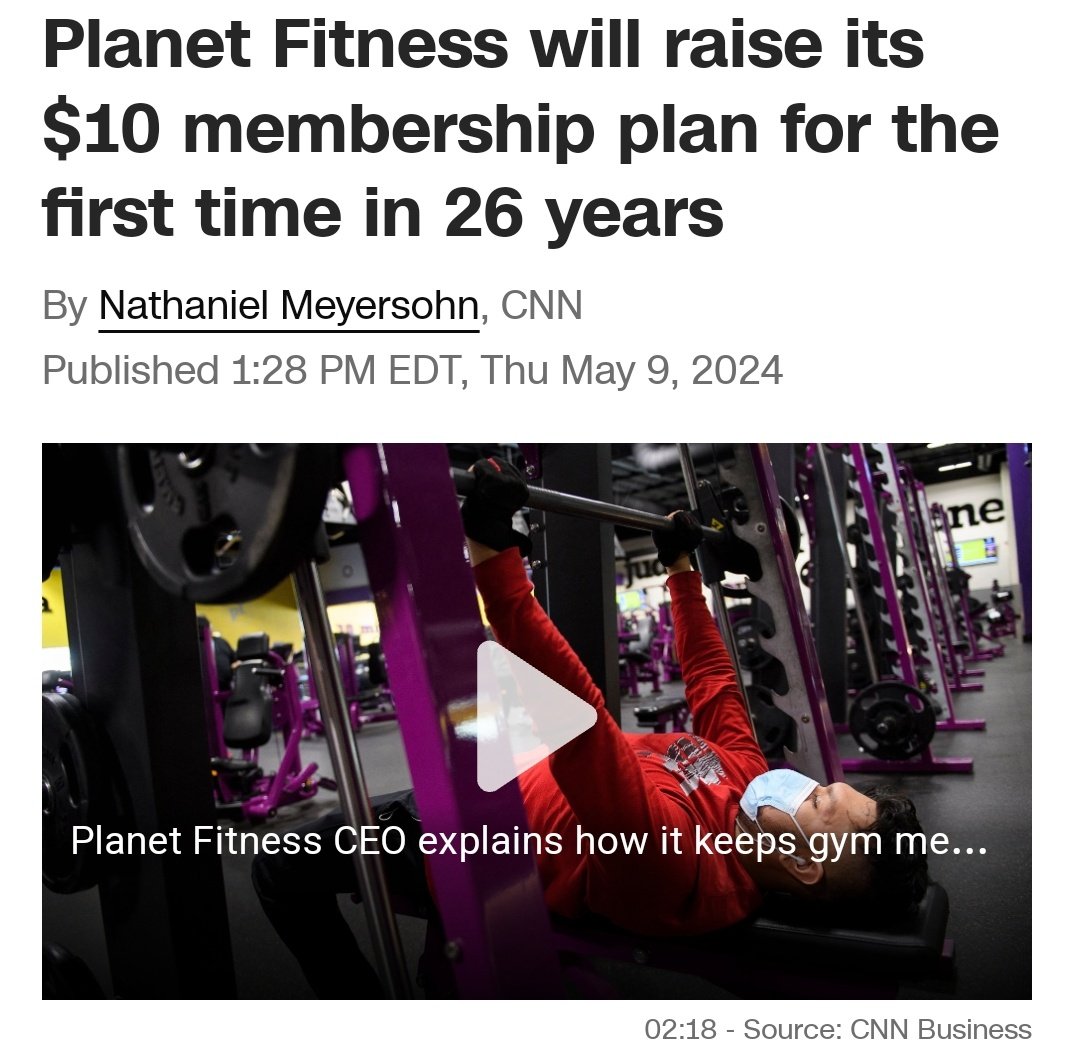 Planet Fitness will raise the price of its “classic” membership from $10 a month to $15 for new members beginning in the summer. The “classic” membership gives people access to one location. (Planet Fitness’ $25 monthly “Black Club” membership offers more location access and…