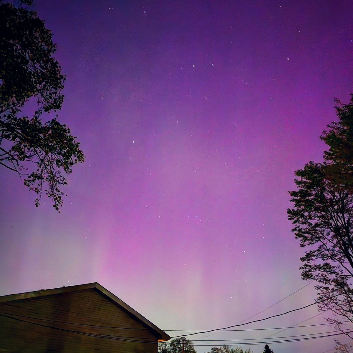 Aurora Borealis? At this time of year, in this part of the country? Yes!