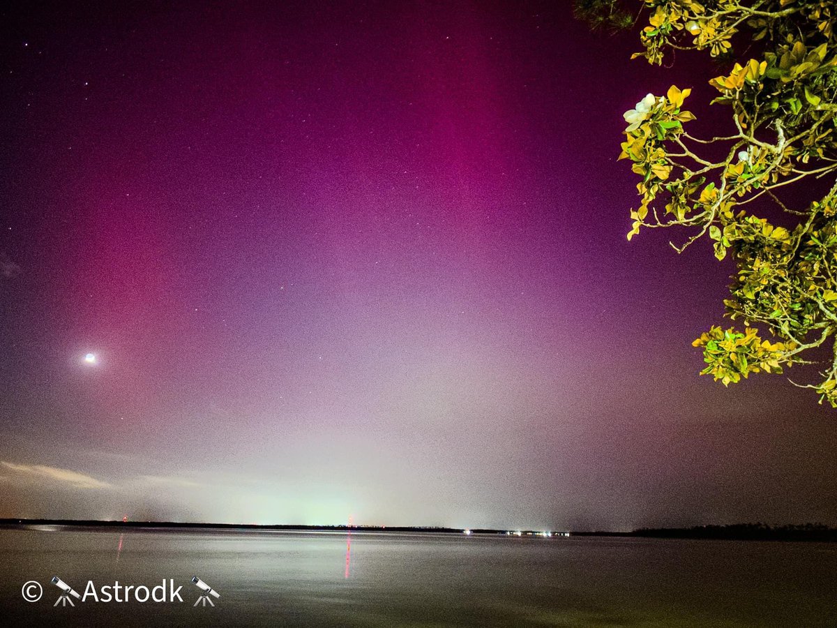 #aurora #beautiful night Orange Beach, #Alabama 📸Dave John Kriegler @mynbc15 @natwxdesk mynbc15.com/weather