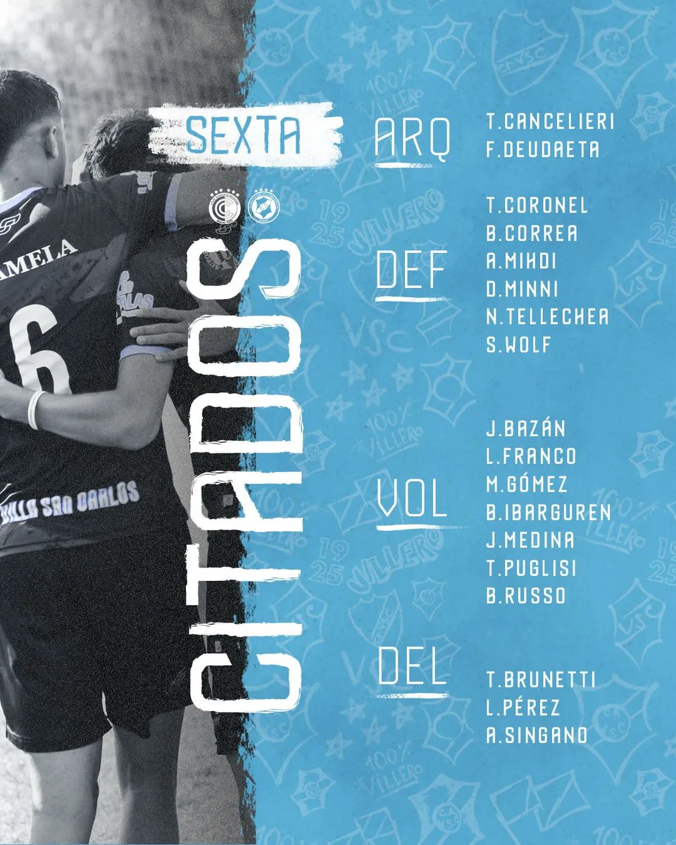 VSCJuveniles's tweet photo. #JuvenilesB⚽️: Lista de convocados de las categorías mayores que visitan a #Comunicaciones. https://t.co/qMuu6eanBv