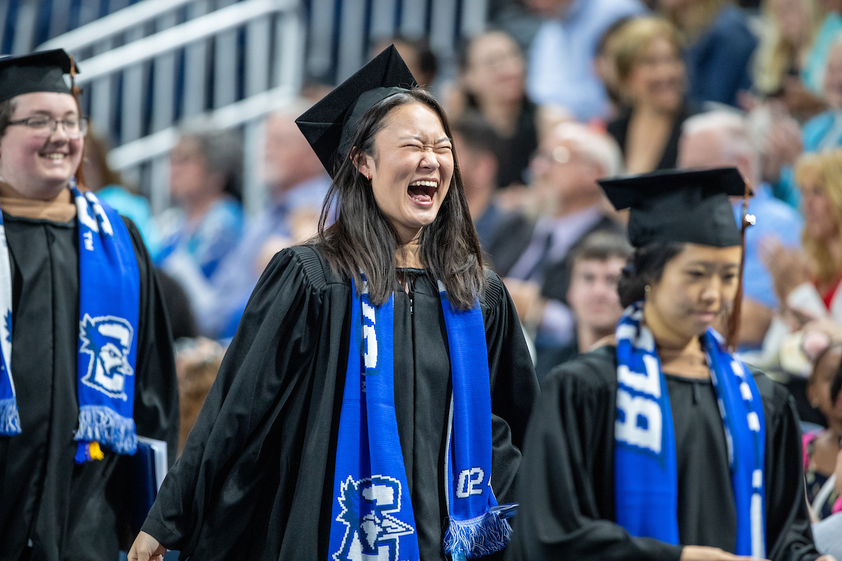 Business Bluejays are ready to soar. 🐦 Congratulations to the Class of 2024, who celebrated their accomplishments at the graduate commencement ceremony today! #CreightonGrad