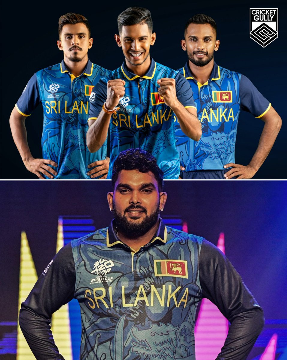 Sri Lanka🇱🇰 jersey for ICC Men's T20 World Cup 2024!🏏🏆

📸©SriLankaCricket