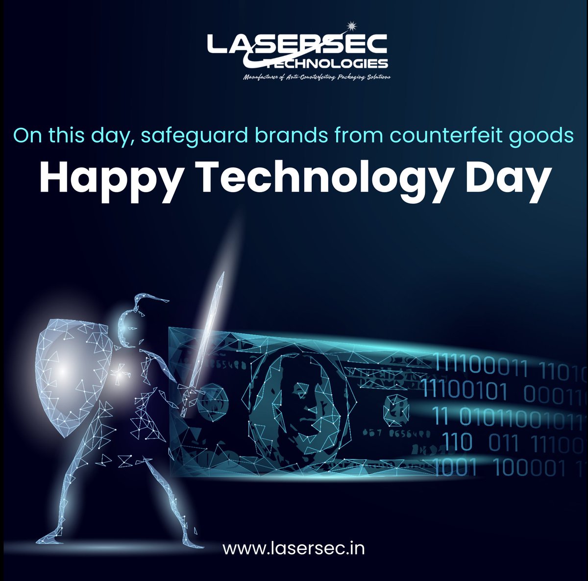 🌐 On National Technology Day, we celebrate tech's profound impact!  

Let's applaud the innovators driving these changes & their commitment to bettering our world. 🙌🔬
.
.
#Lasersec #packaging #productpackaging #anticounterfeit