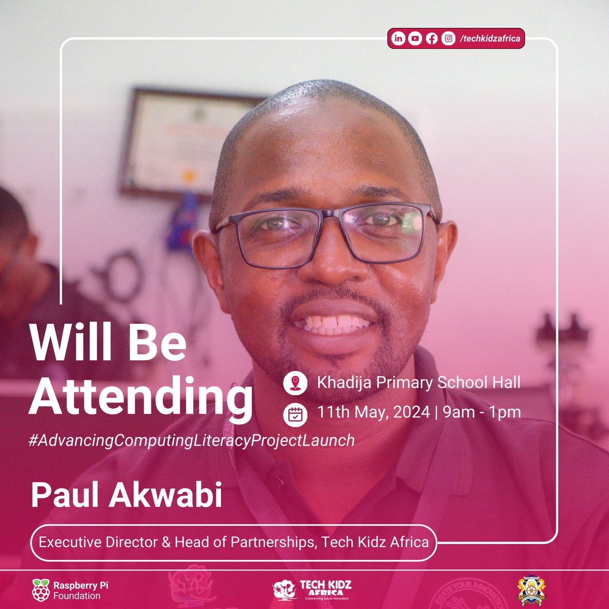techkidzafrica's tweet image. The day is finally here! The dawn of a new era in computing literacy begins today at Khadija Primary School Hall. Join us as we unveil the **Advancing Computing Literacy Project** and leap into the future together. #AdvancingComputingLiteracyProject