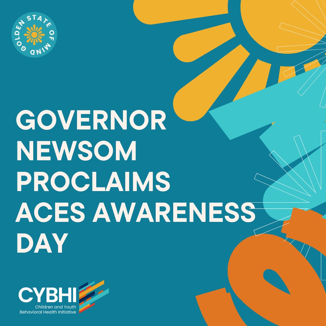 By proclamation of Governor @GavinNewsom, today marks the first ever ACEs Awareness Day! #MentalHealthAwarenessMonth