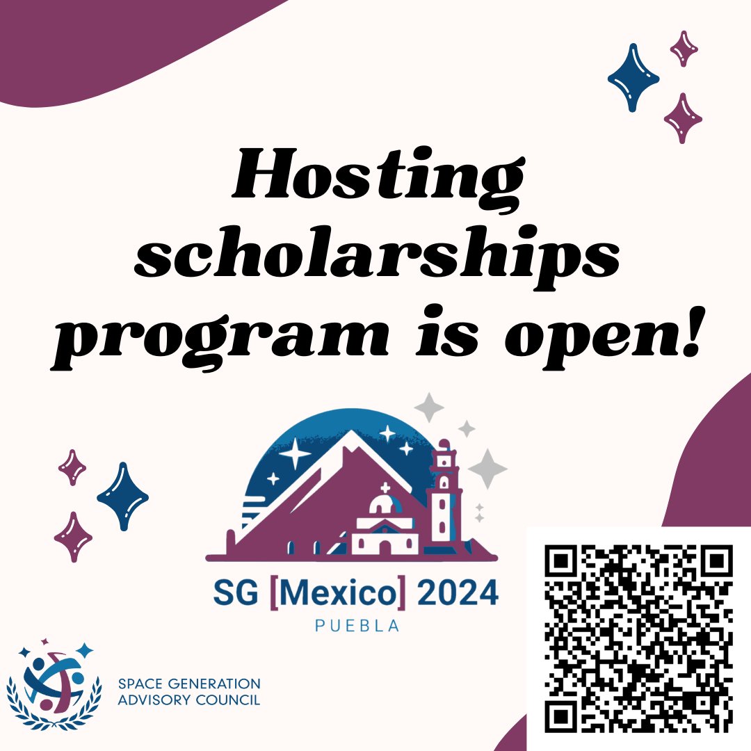 Join us at SG{MEXICO]. The hosting scholarships program is open for those who don't reside in Puebla. Fill the following link: docs.google.com/forms/d/e/1FAI…