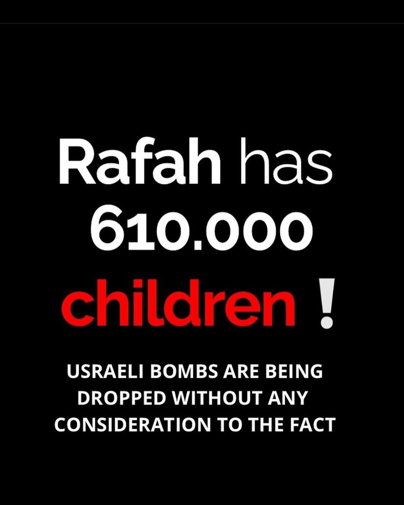 All eyes on Rafah !

#EthnicCleansingOfPalestine #FreePalestine #GazaGenocide #IsraeliOccupation
