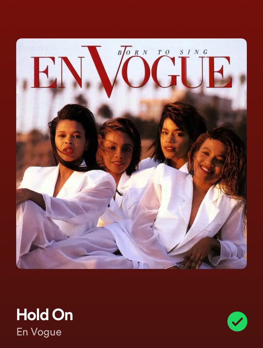 I love En Vogue sanging selves! 
One of the best R&B albums released in 1990.
#NowPlaying #EnVogue