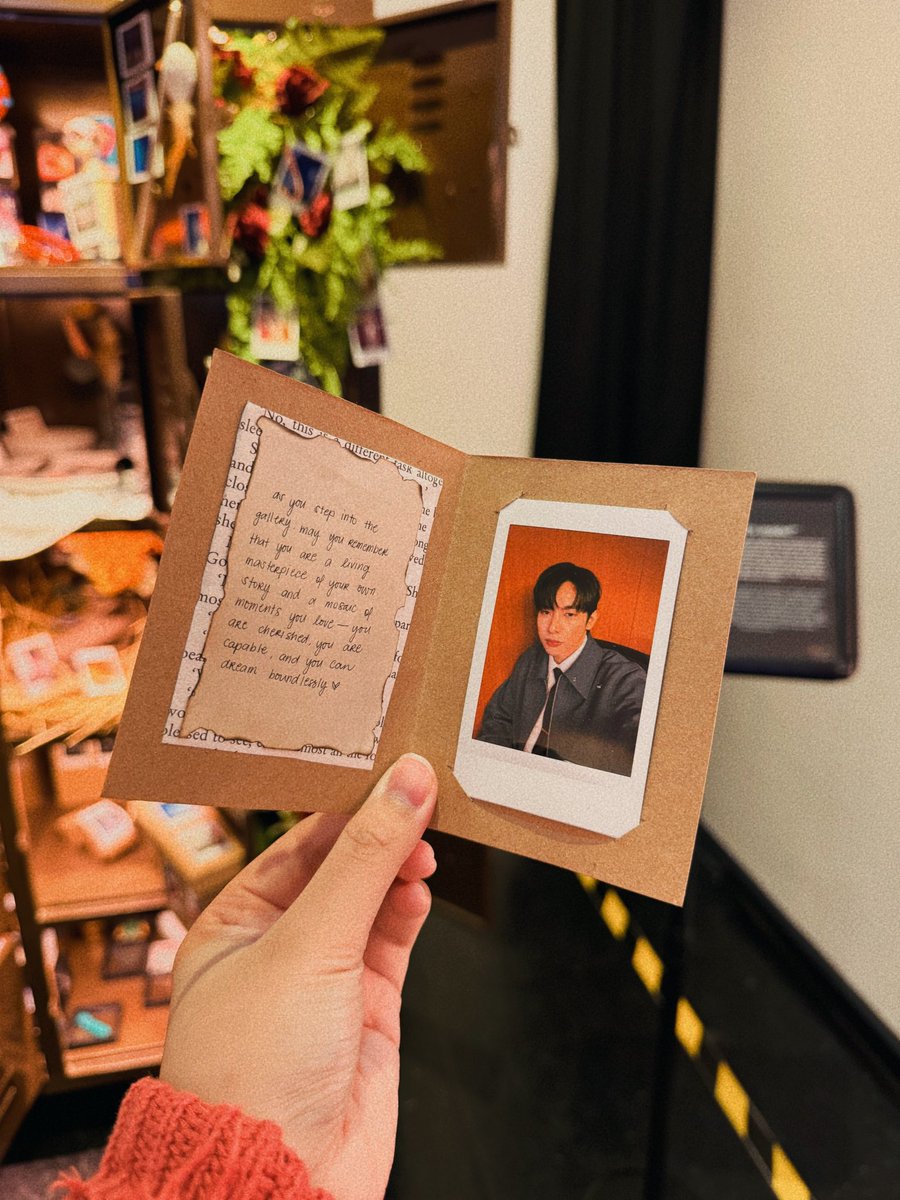 💌 letters’ love letter 041124, justin’s instax mini 99 installation as you step in today’s gallery, may you remember you are a masterpiece of your own story and a mosaic of moments you love. love, @justbujing, @jahjahbu, @sersyamarie_, and @superstar_jdd 🧡