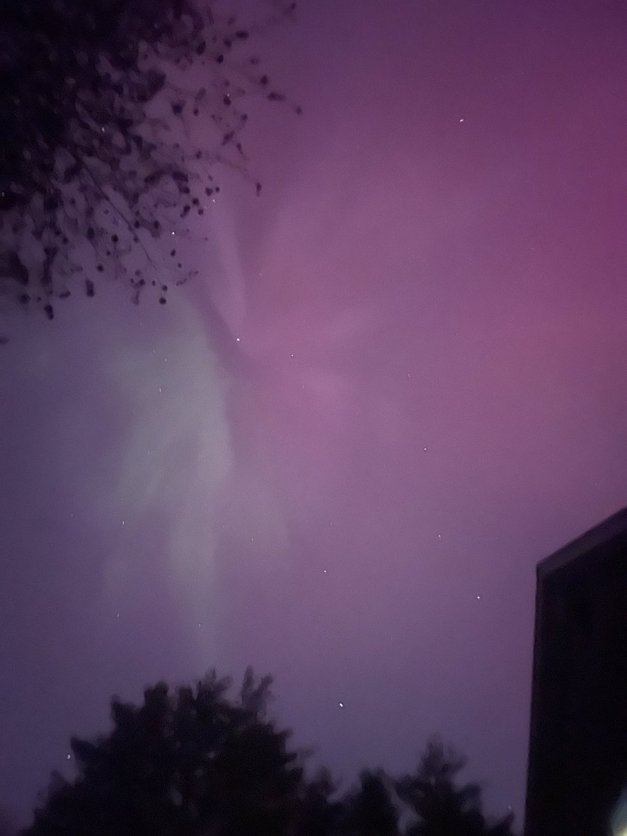 From our yard here in #Maine #aurora