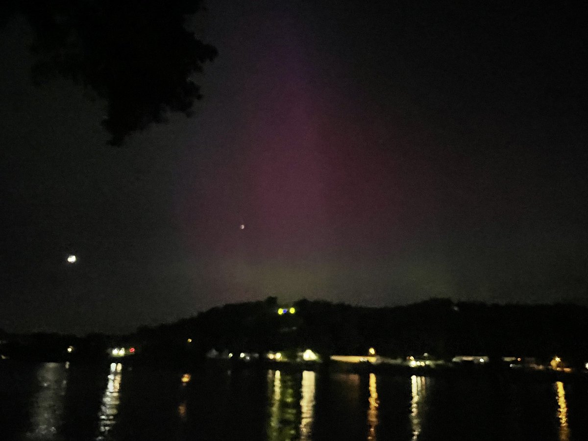 Never in my life did I expect to see the aurora borealis from Huntington.